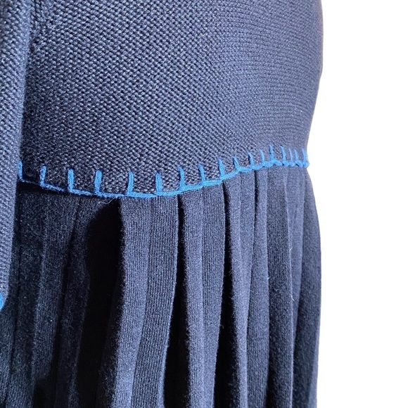 RXB women size M mixed knit granny squares babydoll boho hippie art to wear top - Picture 3 of 7